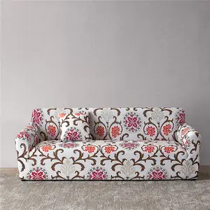 Hot Sale Bohemian Retro Pattern All-inclusive Stretch Milk Silk Brushed Printed Sofa Cover