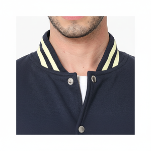 Chaqueta universitaria hecha de material cómodo para hombre multicolor/chaqueta universitaria de estilo béisbol para hombre de diseño personalizado - Product Image 1