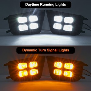 ไฟตัดหมอก LED คุณภาพสูง LUMA ไฟวิ่งกลางวัน DRL สำหรับปี 2012-2015 สีคู่ ขาว-เหลืองอำพัน พร้อมไฟเลี้ยว - Product Image 4