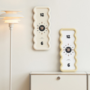 Wozoom <b>Wall</b> <b>Clock</b> Irregular Shape <b>Silent</b> Battery Powered Modern Minimalist Style Living Room Decor - Product Image 2