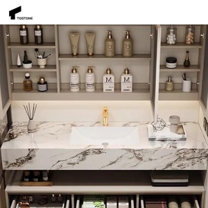 Tostone mozzafiato Calacatta Viola marmo lavello un duraturo tocco di eleganza per i bagni moderni - Product Image 1