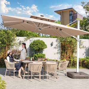 [Usine ZUOAN d'origine de Foshan] Parasols de plage en aluminium Parasols de soleil <span class=keywords><strong>Parasol</strong></span> cantilever <span class=keywords><strong>3x4m</strong></span> Banque d'alimentation solaire USB Lumière - Product Image 4