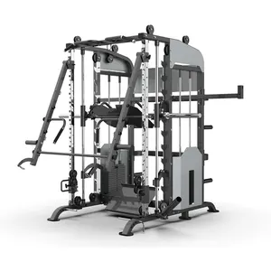 Neues Design kommerzielle Fitness geräte 4 in 1 Multifunktion ale 3D-Smith-Maschine Kabel Crossover Trainer Power Rack