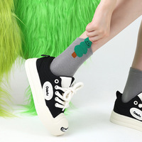 Chaussettes de dessin animé mignonnes, chaussettes en coton Kawaii Panda pour femmes et hommes, chaussettes décontractées amusantes créatives, vente en gros personnalisée