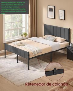 Cadre <span class=keywords><strong>de</strong></span> <span class=keywords><strong>lit</strong></span> réglable en métal, minimaliste, élégant, avec tête <span class=keywords><strong>de</strong></span> <span class=keywords><strong>lit</strong></span> en velours doux, gain <span class=keywords><strong>de</strong></span> place, durable, base <span class=keywords><strong>de</strong></span> matelas, entrepôt - Product Image 2