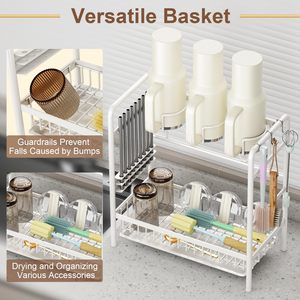 Égouttoir à bouteilles avec support pour pailles pour gobelets Stanley, organisateur de bouteilles d'eau pour porte-gobelets Stanley - Product Image 4