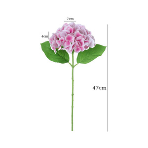 Flores de Hortensia Artificiales Ruilisi, Color Morado y Rosa Claro, de Plástico y Seda, Decoración para el Hogar, Accesorios para Bodas - Product Image 5