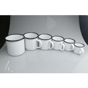 mayor logotipo personalizado de rollo de impresión de borde mini blanco de 150 ml <span class=keywords><strong>camping</strong></span> de acero taza de café taza de bebida - Product Image 2
