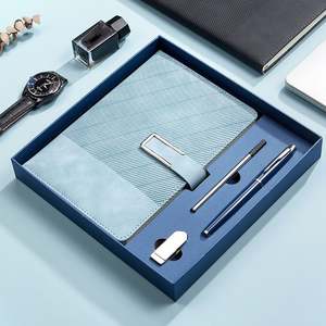 Juego de Regalo Empresarial de Lujo de Tres Piezas, con Logotipo Personalizado, Memoria USB, Cuaderno y Bolígrafo, en Caja de Regalo, para Empresas - Product Image 5