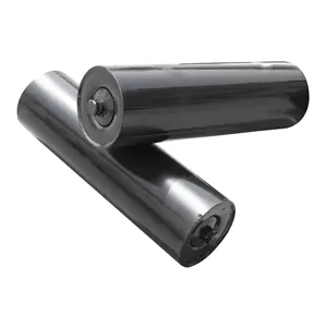 Belt conveyor Tapered trough Impact rollers with rubber rings