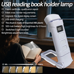 LCD-Tragbare Mehrlicht-Bildschirm-Anzeige Mini-LED-Leseleuchte mit Clip für Kinderstudienlampe zum Lesen im Bett - Product Image 4