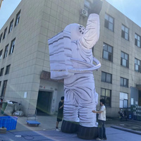 Ballon publicitaire gonflable en forme d'astronaute avec tissu Oxford et installation facile