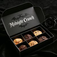 Boîte à biscuits en carton rigide recyclable personnalisable avec un design de Noël luxueux pour les cadeaux