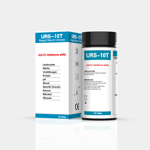 Bandes réactives de diagnostic CE ISO pour l'analyse d'urine, <span class=keywords><strong>10</strong></span> paramètres, bandelettes de test d'urine URS-10T - Product Image 1