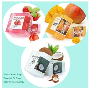 Jabón Artesanal en Barra con Aceites Esenciales de Frutas, 100g, Fragancia Frutal, Limpieza Suave, Hidratante, para el Cuidado de la Piel del Rostro y Cuerpo, para Baño Diario - Product Image 2