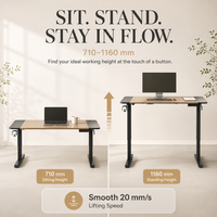 Table de levage AOR, 3 ensembles de mémoires, cadre en T résistant aux chocs, bureau d'ordinateur pour la maison et le bureau, vente en gros d'usine