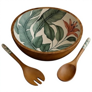 Tazón de Madera Clásico Hecho a Mano, Ecológico, Apto para Lavavajillas, para Servir Alimentos en el Hogar, Madera sin Recubrimiento, Artesanía - Product Image 5