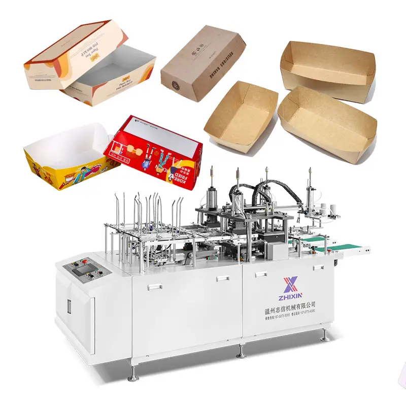 Boîte de papier d'aliments à emporter jetables formant la machine boîte automatique de plateau de gâteau faisant la machine