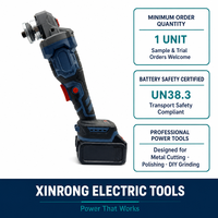 Amoladora Angular Inalámbrica XINRONG de 21V |   Herramienta Inalámbrica de Corte y Pulido a Batería de 100 mm |   Indicador LED de 8000 RPM, Diseño Compacto