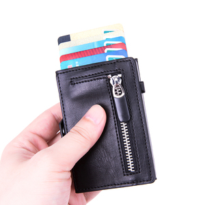 Aluminum Mens Wallet RFID Blocking PU Leather Slim Metal visa credit cards - Product Image 4