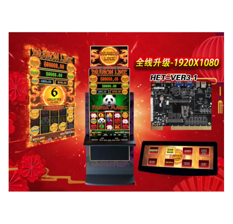 Dragon Link Papan Bermain Game, Papan Permainan Simulasi Panda Ajaib Terbaru 2021 Slot Arcade
