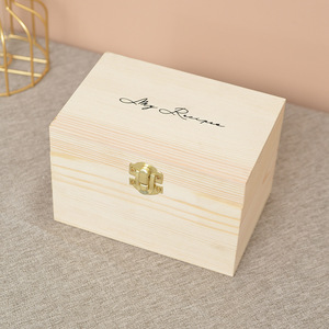 Boîte de rangement en bois avec couvercle rabattable et serrure, capacité de 1 à 3 L, organisateur de bijoux, organisateur de bureau, boîte de rangement domestique - Product Image 4