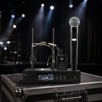 Système de microphone sans fil UHF professionnel QLXD4 Beta58 complet, monocanal 640-690 MHz, portable, avec suppression du bruit, léger, pour église