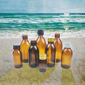 Bottiglie in Vetro Cilindriche per Sciroppo 30ml-250ml con Tappo Antimanomissione Serigrafato in Plastica/Alluminio - Product Image 3