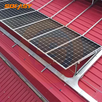 Support de montage trépied SOEASY, pince de fixation pour toit métallique, support de panneau solaire à inclinaison variable pour tôle à joint debout, robuste