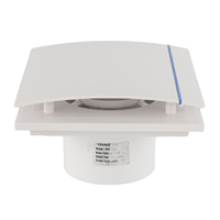 Nouveau ventilateur extracteur mural carré en plastique de 6 pouces à persiennes pour la maison, modèle 2025, en promotion
