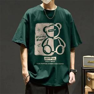 卸売特大サイズのメンズとレディース100% コットンTシャツプリントデザインヘビーウェイトストリートウェアメンズTシャツ - Product Image 6