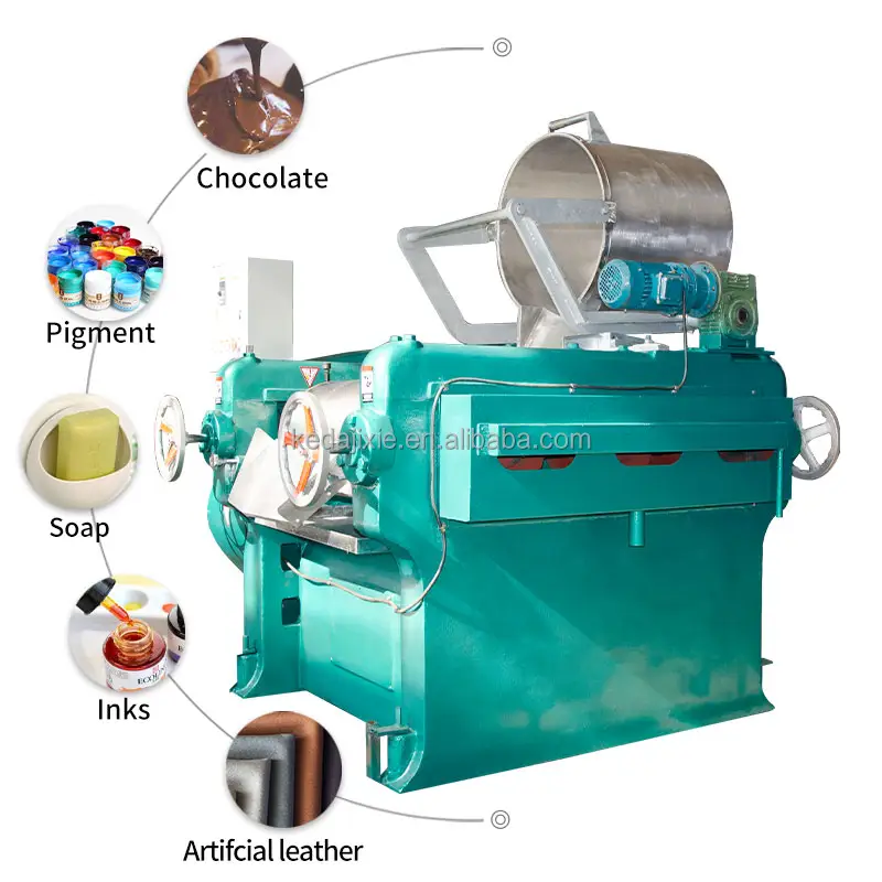 Three Roll Mill/Triple Roller Milling Machine/3 Roller Mill untuk Cat/Tinta/Pigmen/Pasta Sabun/Coklat