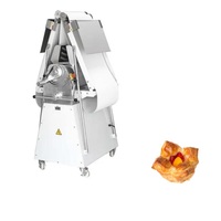 Laminoir à pâte électrique et manuel économique pour boulangerie commerciale, facile à utiliser, pour croissants et pâte à rondo