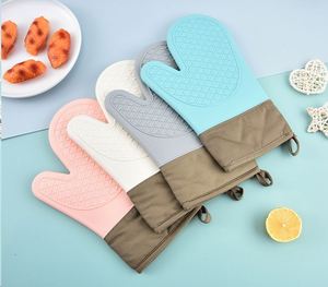 Gants de four en silicone à motif diamant, résistants aux hautes températures, isolants thermiquement, anti-brûlure, outils de cuisine et de pâtisserie - Product Image 5