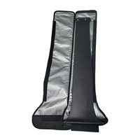 Housse de mât 90 cm imperméable en nylon rembourré grande capacité noire portable pour foil, accessoires de planche, wingfoil, hydrofoil