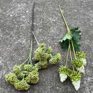 DD-001 Venta al por Mayor de Flores Artificiales de Hortensia de Seda Verde, Estilo Nuevo, para Bodas, Uso en Interiores y Exteriores, Planta de Flores Artificiales de Seda Suave - Product Image 4