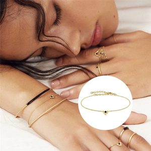 ROXI S925 <b>Sterling</b> <b>Silver</b> Fashion Simple Bead Zircon <b>Bracelet</b> with 18k Gold Plated - Product Image 6