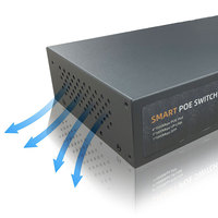 Commutateur PoE intelligent MEIWEISI MWS-SG411Q Enterprise 4+1+1F Full Gigabit avec fonction VLAN, Watchdog et extension de port IEEE 802.3x/u/i