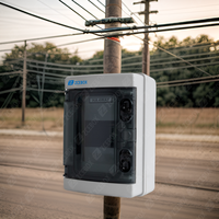 Boîtier extérieur IP65 en ABS/PC, certifié CE, étanche, résistant au feu 650°C, pour montage en surface