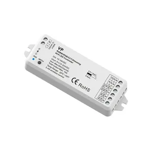 סמנכ"ל 4 ערוץ 12-24VDC 2.4G אלחוטי Wifi עמעום LED רצועת בקר 192W/384W RGBW RGB CCT LED רצועות