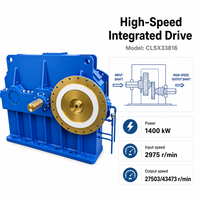 Boîte de vitesses ultra haute vitesse NANJING CHUANGLI 1,4 MW 43473 tr/min pour turbine à gaz aérospatiale et banc d'essai dynamométrique haute vitesse