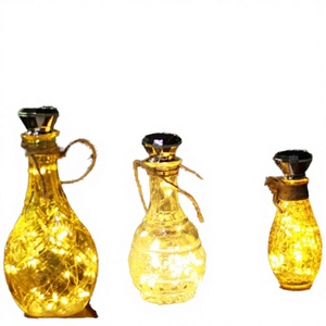 LED Solar <b>Copper</b> Wire Cork String Lights IP65 Waterproof 10m/20m Outdoor Christmas Room Bar Decoration <b>Lantern</b> - Product Image 4