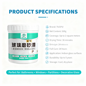 Paquetes pequeños de pasta de glaseado de vidrio al por mayor <span class=keywords><strong>para</strong></span> tratamiento de glaseado de vidrio doméstico, desenfoque de baño e inodoro - Product Image 3