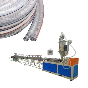 PVC Reinforced braided tubing hoses Making Production Line plastic extruder