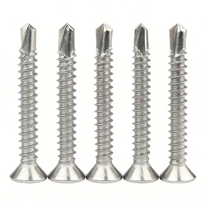 สกรูเกลียวปล่อยปลายแหลมหัวจมสแตนเลส 410 ยี่ห้อ Bibo Yaente สำหรับกระเบื้องเหล็กเคลือบสี สแตนเลส 410 - Product Image 4