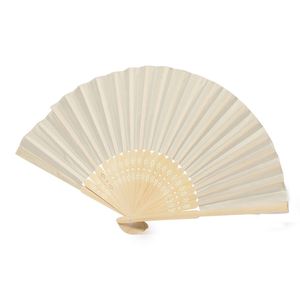 Hot Sale Promotional OEM Logo Eco-friendly Folding Fan Bamboo Ribs Polyester Fabric Summer Beach Traditional Holiday Gift - Product Image 4