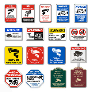 Panneau d'avertissement vidéo bilingue « En service permanent » <span class=keywords><strong>18</strong></span> x 12 pouces, en aluminium 63 mil, réflecteur de qualité ingénierie laminé 3M - Product Image 5