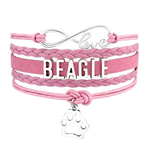 Fábrica personalizada Infinity <span class=keywords><strong>Love</strong></span> Dog Mom Charm Pulseras King Charles <span class=keywords><strong>Beagle</strong></span> Border Collie Frenchie Pointer para - Product Image 1