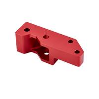 Pièce de fraisage d'usinage CNC en aluminium anodisé rouge personnalisé Collecteur d'admission en aluminium usiné CNC