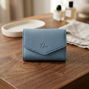 Women’s PU Leather <b>Slim</b> Short <b>Wallet</b> 5 Inch Embossed Letter Design Button Closure Multifunction <b>Card</b> Holder Daily Gift - Product Image 3